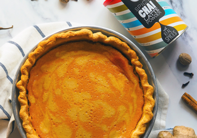 Barú Spiced Chai Pumkin Pie recipe