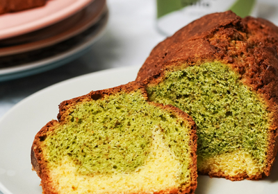 baru matcha latte cake